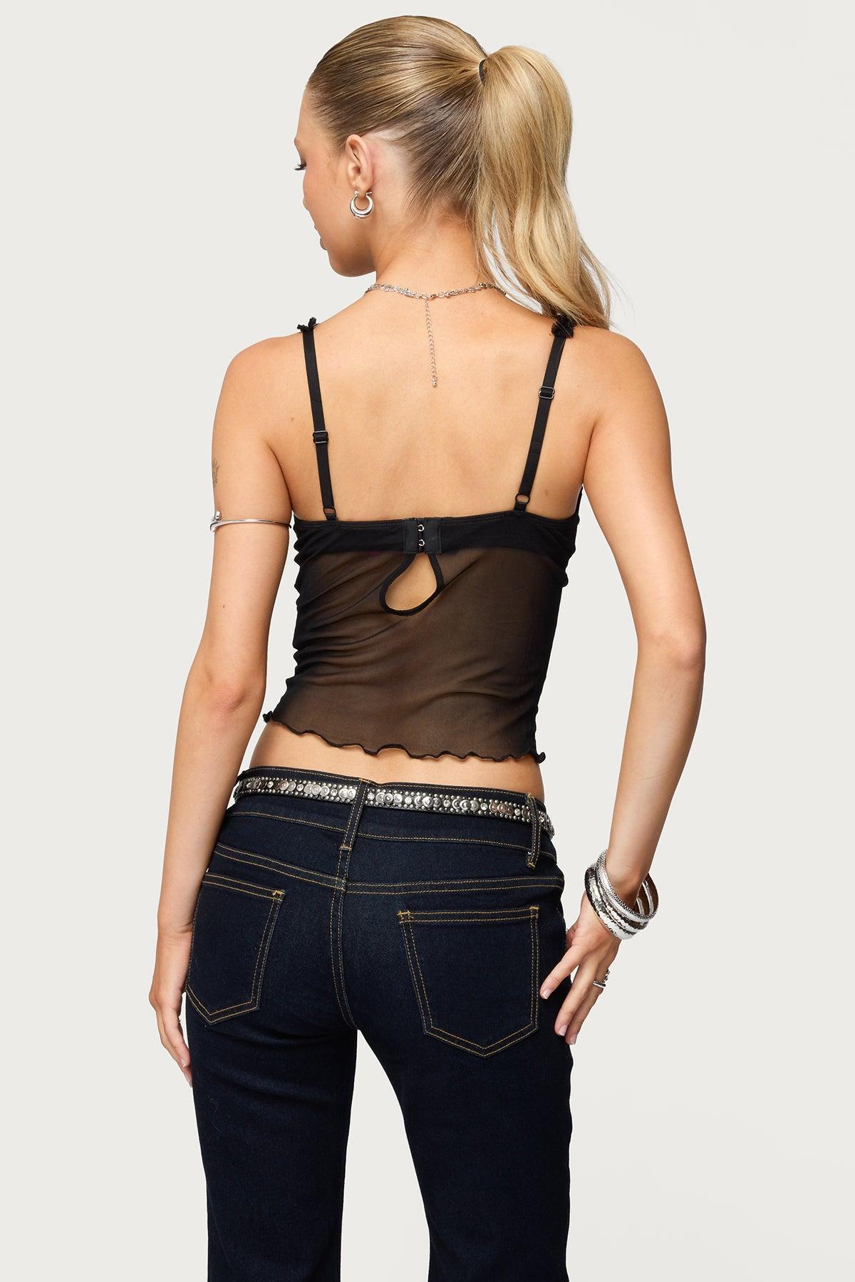 Mercy Sheer Mesh Bra Top Product Image