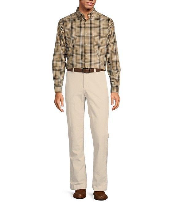 Roundtree & Yorke Stewart Classic Fit Flat Front Corduroy Pants Product Image
