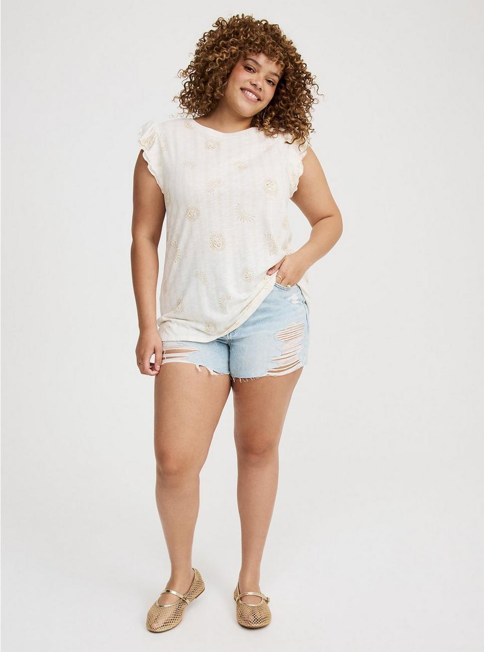 Double Flutter Sleeve Tee Product Image