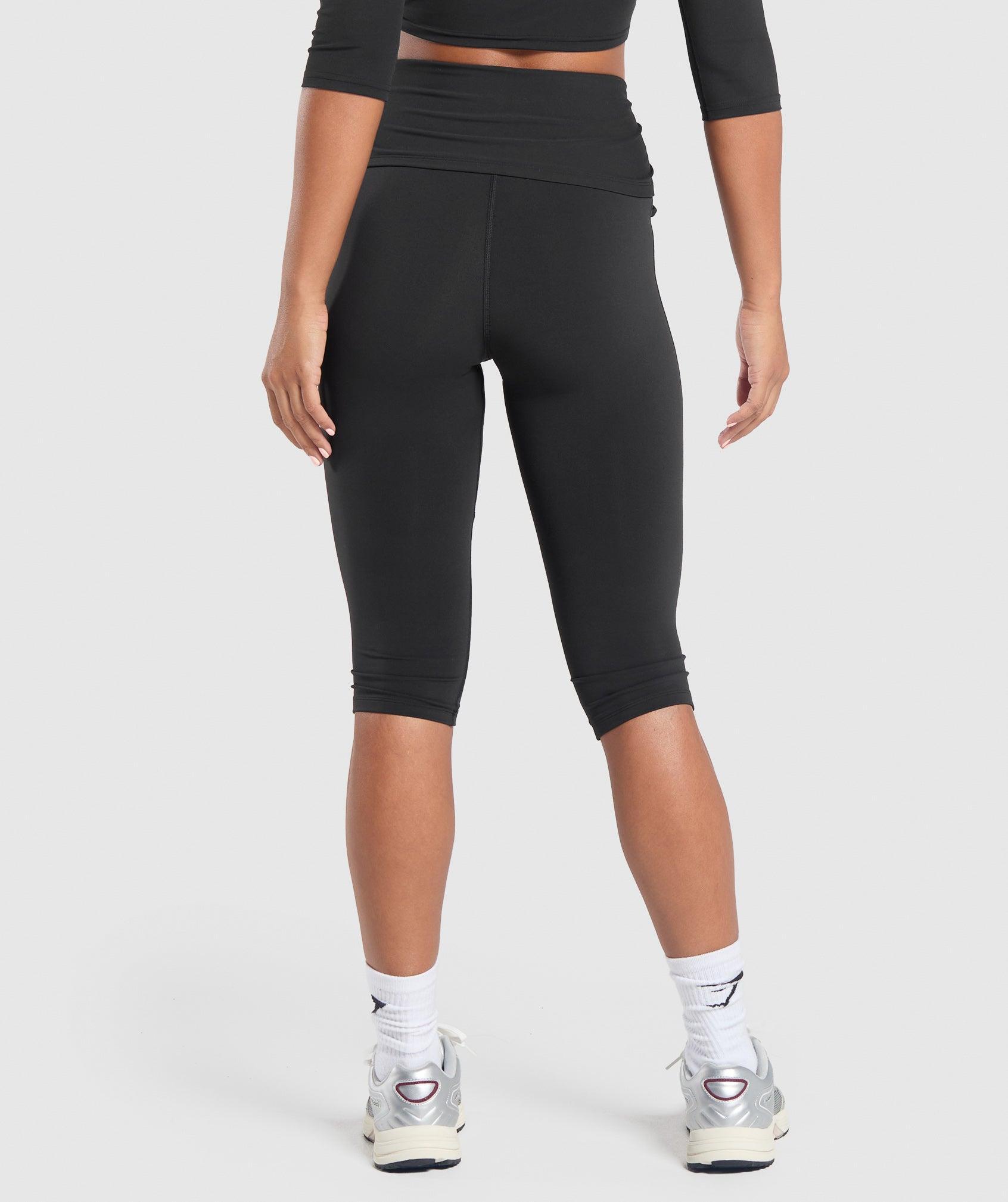 Gymshark Ruched Capri Leggings - Black Female Product Image