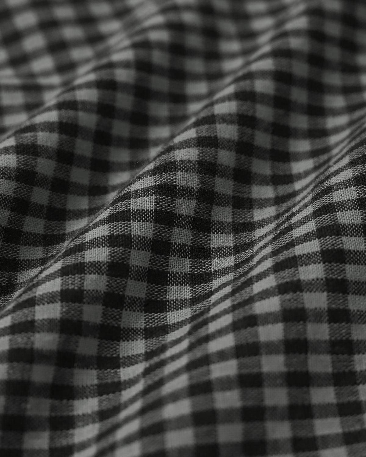 Grey High Waisted Plaid Shorts Product Image