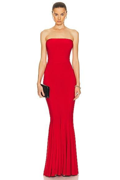 Norma Kamali Strapless Fishtail Gown Product Image