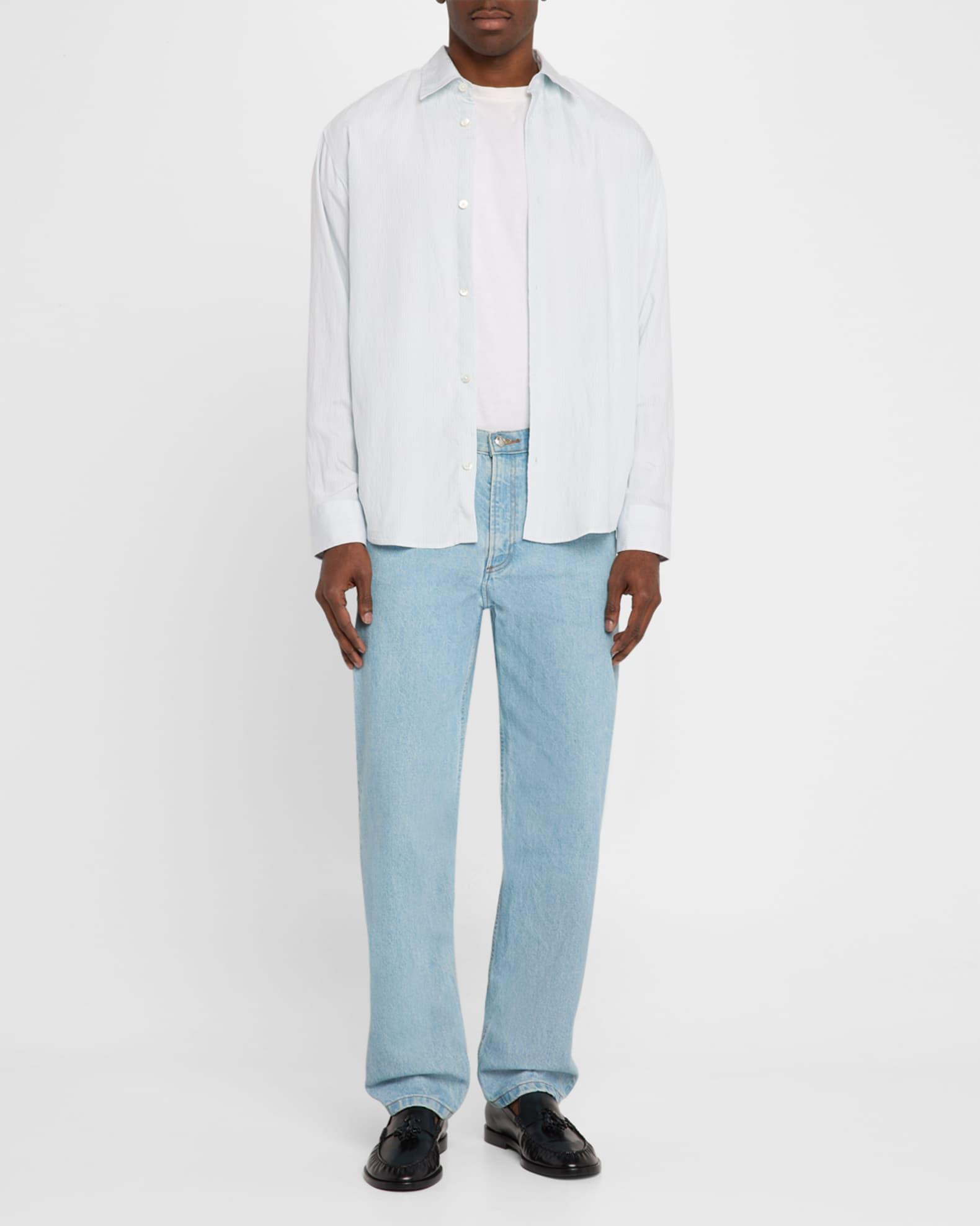 NN07 Freddy Shirt in Baby Blue Product Image