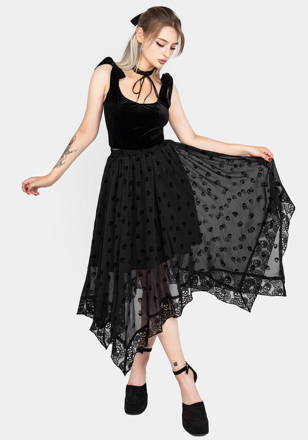 Lisette Velour Tie Strap Corset Top Product Image