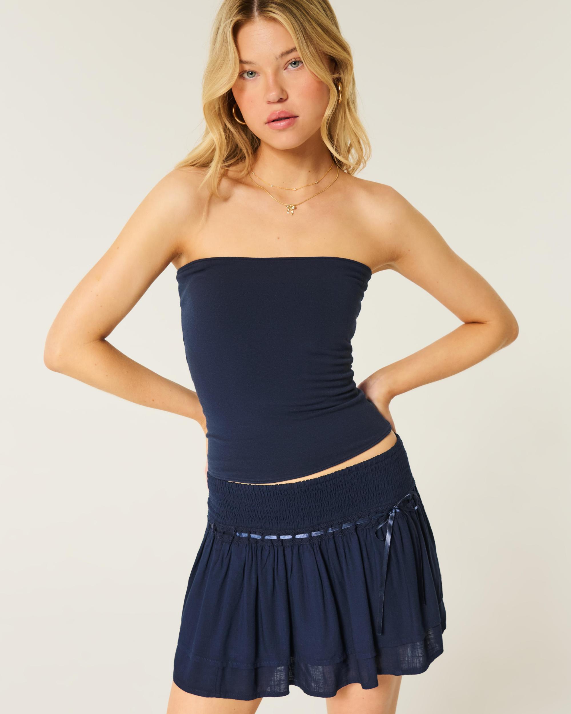 Smocked Tiered Mini Skort Product Image