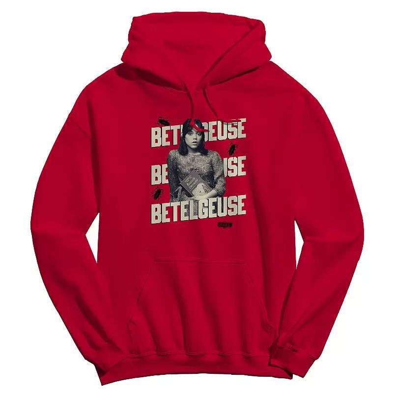 Men's Betelgeuse Repeat Beetlejuice Graphic Crew Fleece Hoodie, Adult Unisex,  Product Image