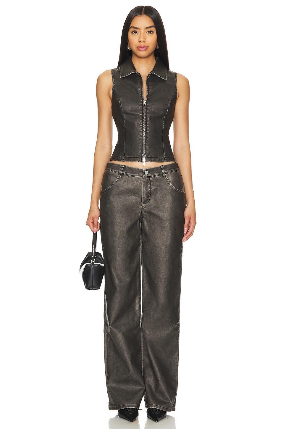 Rachel Faux Leather Pant superdown Product Image