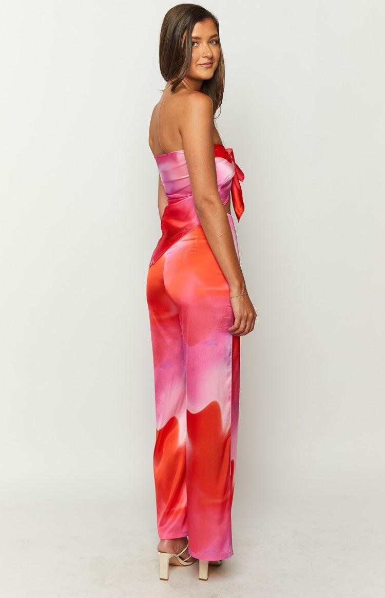 Mykonos Pink Print Pants Product Image