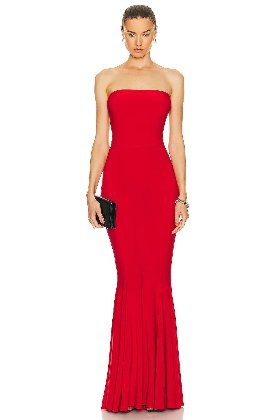 Norma Kamali Strapless Fishtail Gown Product Image