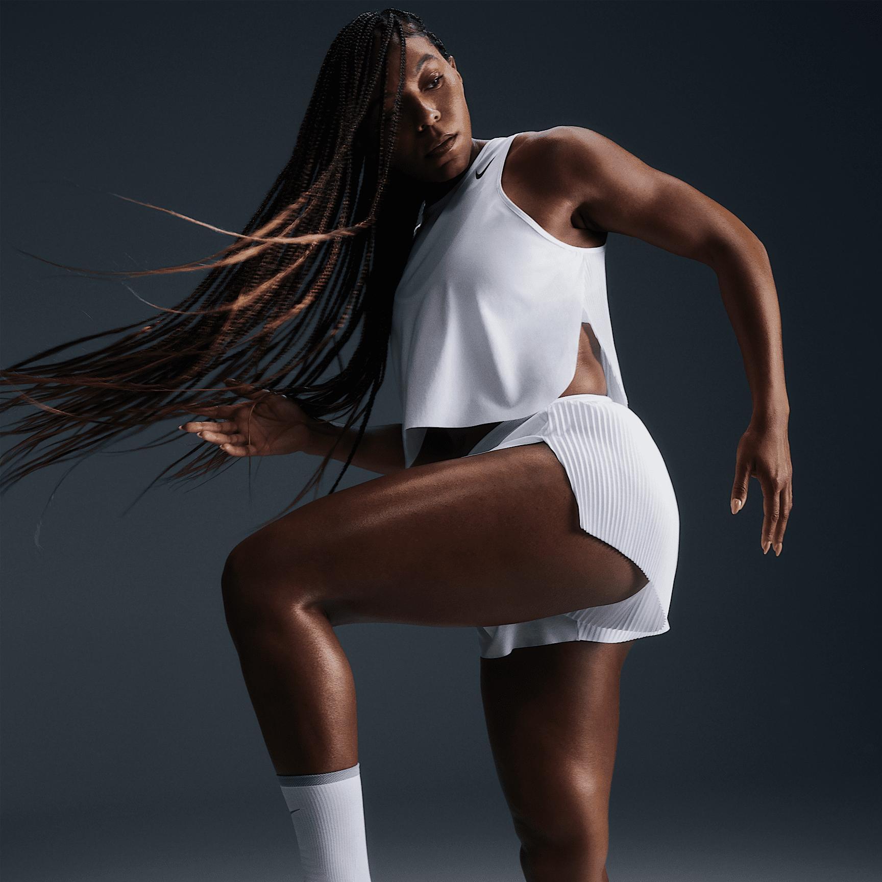 Nike Womens AeroSwift Dri-FIT ADV Cropped Running Tank Top | FN2713-100 Product Image