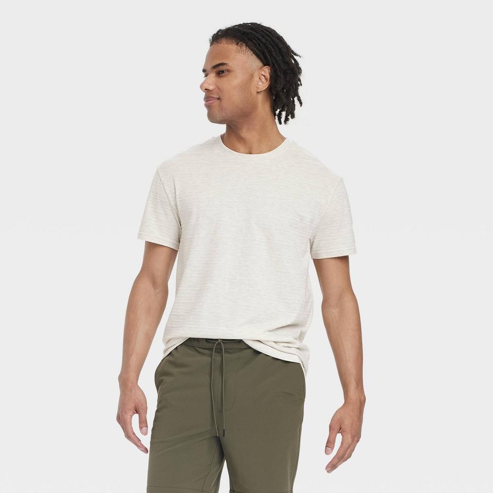 Mens Short Sleeve T-Shirt - Goodfellow & Co Oatmeal Product Image