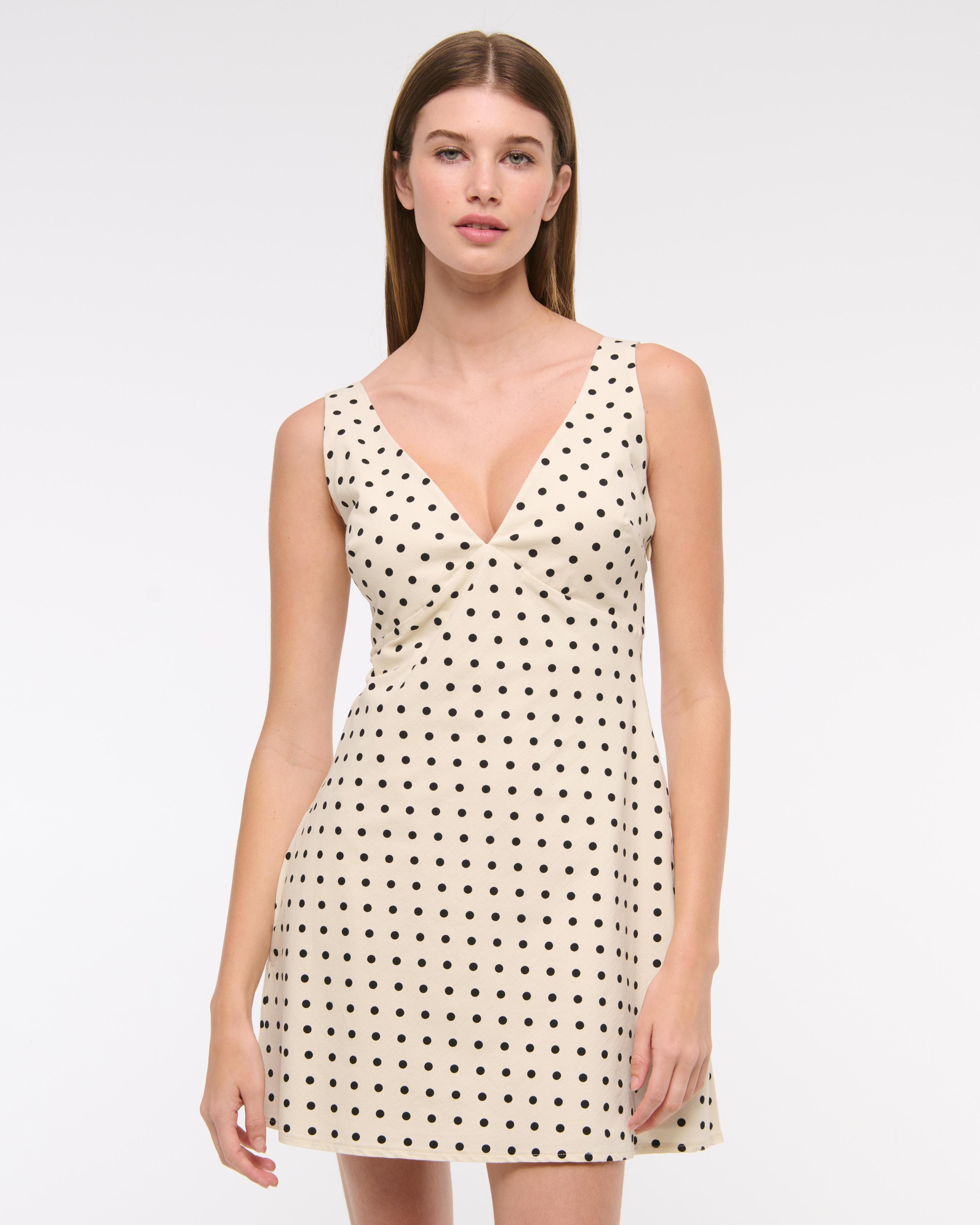 Bra-Free V-Neck Mini Dress Product Image