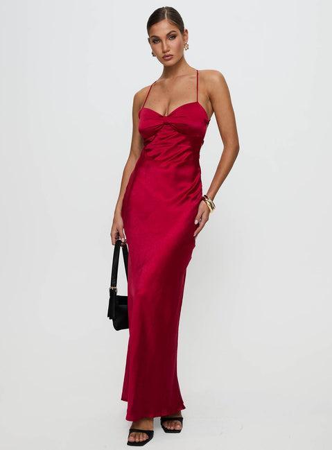Kristelle Maxi Dress Red Product Image