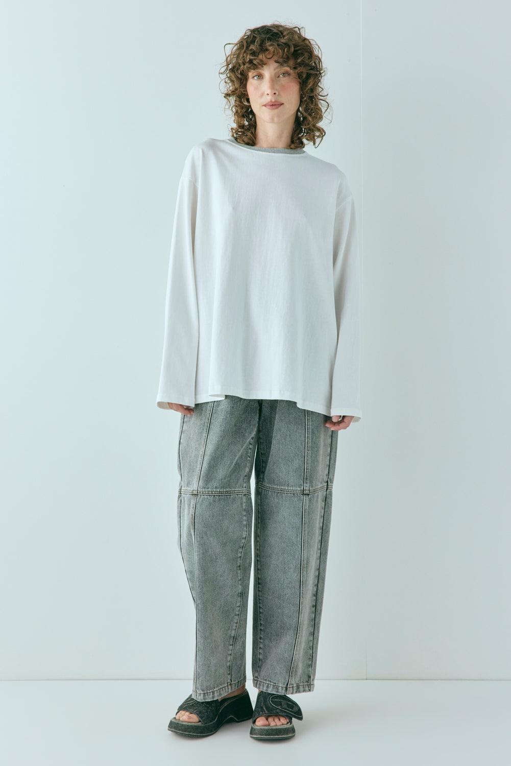 Willow Long Sleeve Tee White Product Image