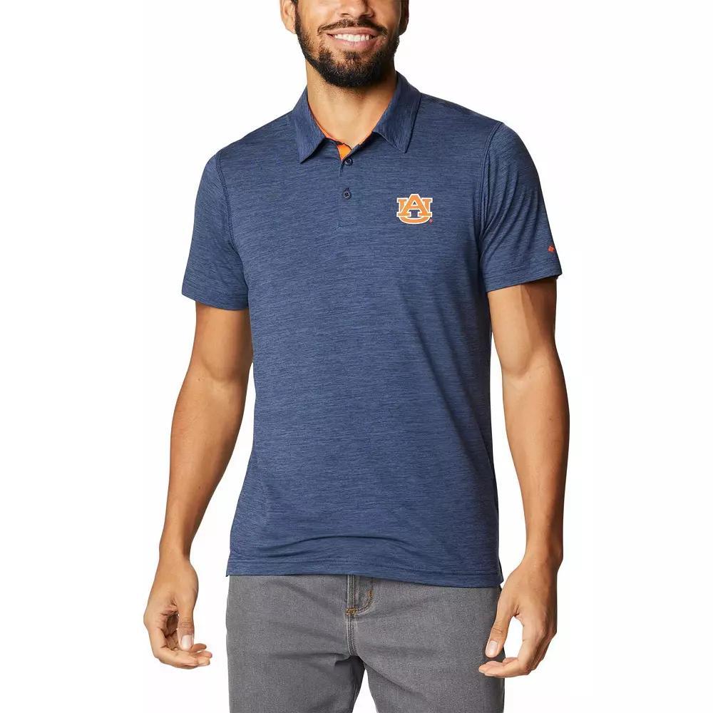 Men's Columbia Navy Auburn Tigers Tech Trail Omni-Shade Polo,  Product Image