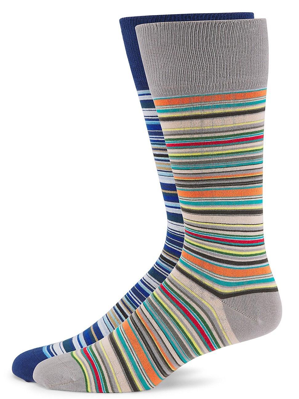 Mens Striped Crewsocks 2-Pack Product Image