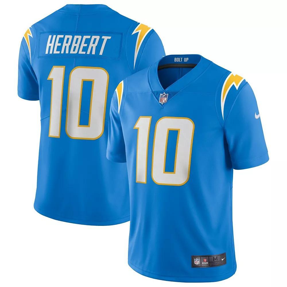 Men's Nike Justin Herbert Powder Blue Los Angeles Chargers Vapor Limited Jersey,  Product Image