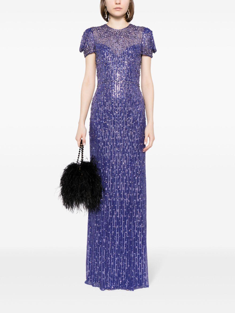 Aster sequin-embellished gown Product Image