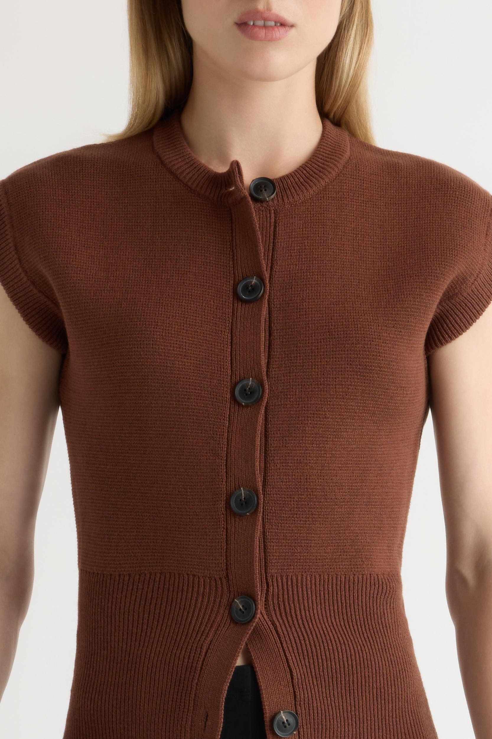 Solea Button Knit Vest Product Image