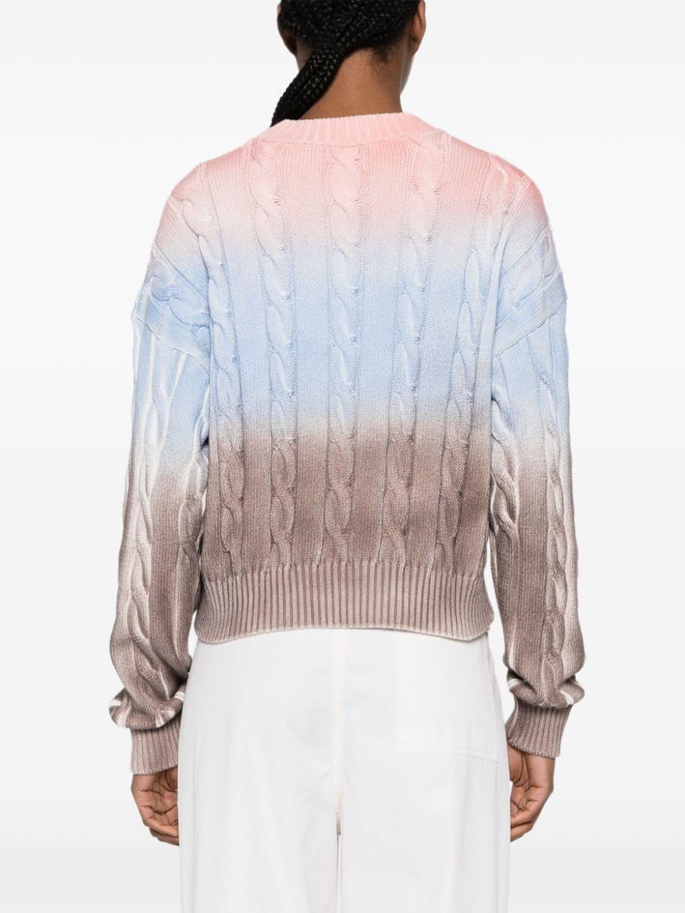 MSGM Cable-knit Jumper In Multicoloured Product Image