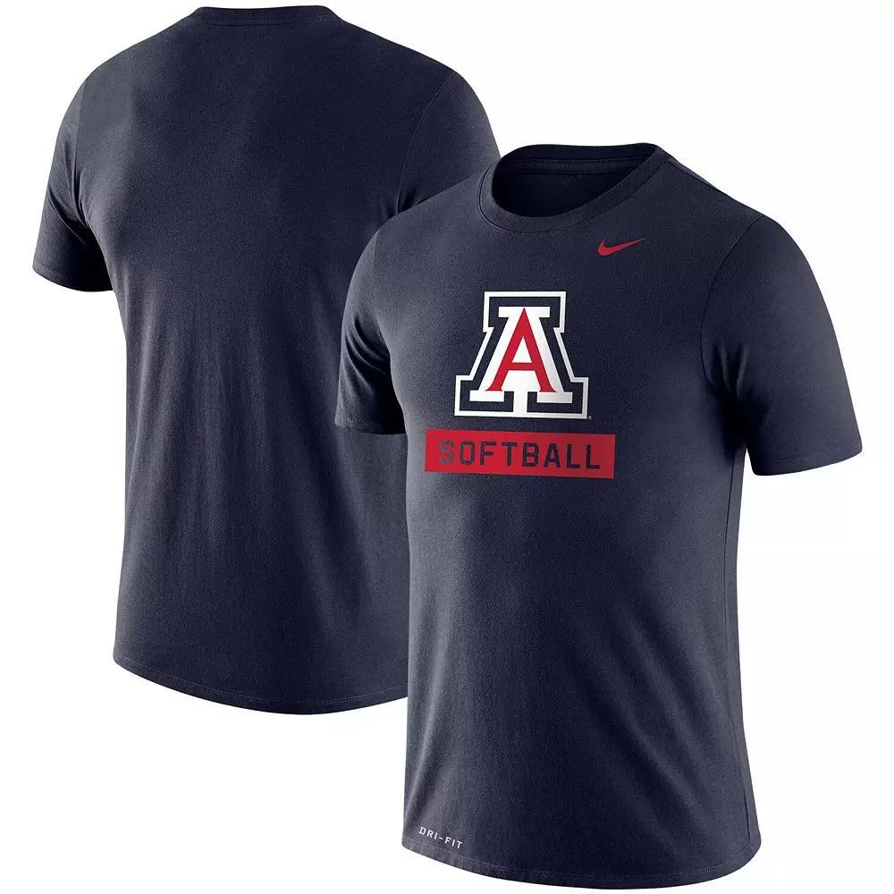 Men's Nike Navy Arizona Wildcats Softball Drop Legend Slim Fit Performance T-Shirt, Size: Large, Blue Product Image