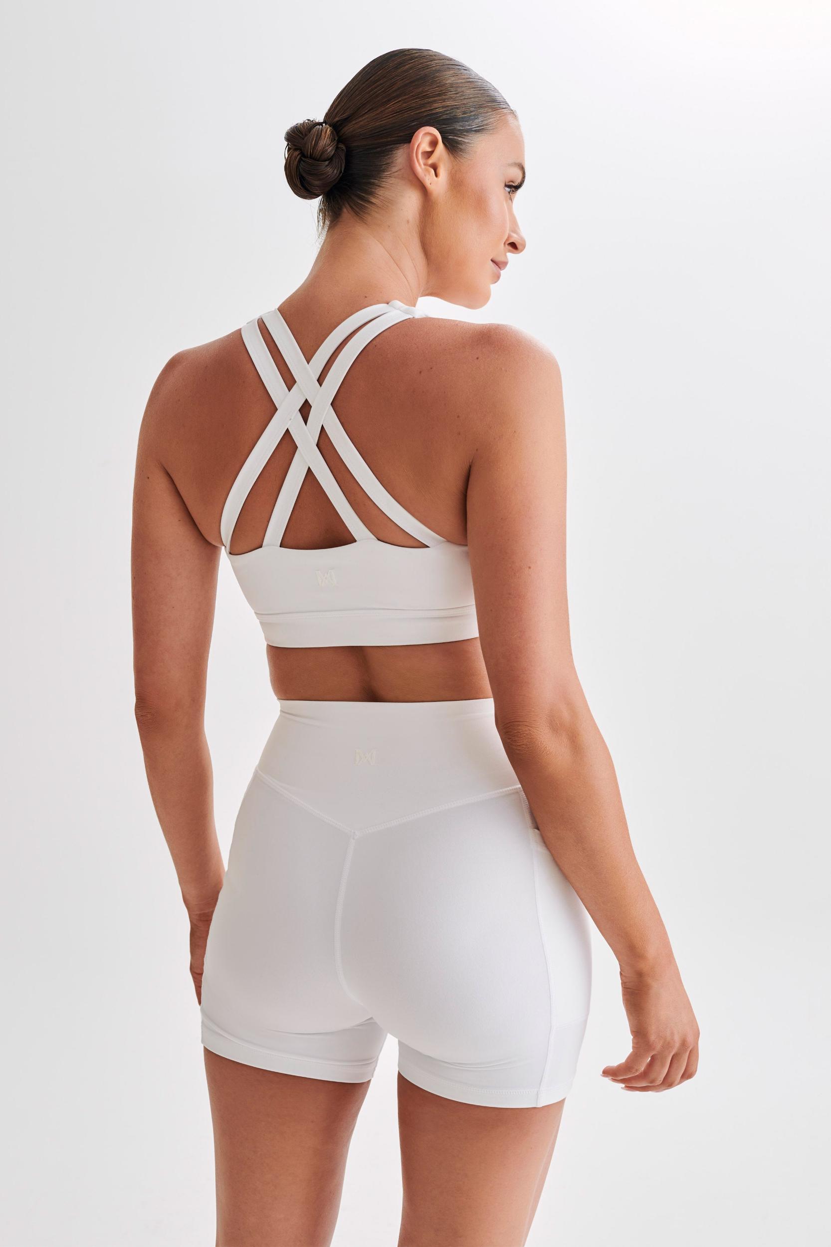 Jackie Twist Crop Top - White Product Image