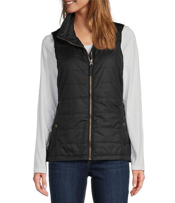 L.L.Bean Mountain Classic Stand Collar Zip Front Puffer Vest Product Image