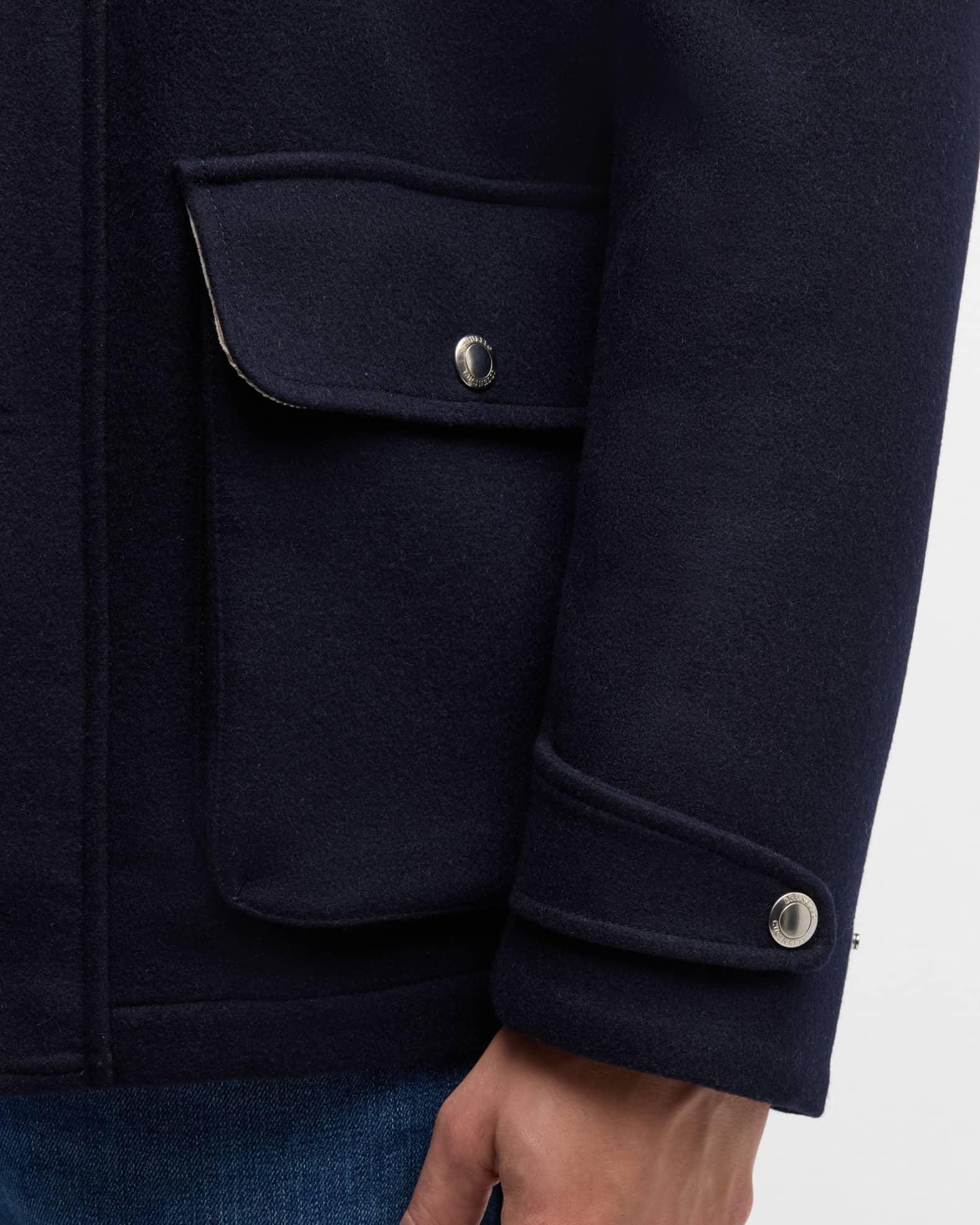 Men's Wool Blend Car Coat Product Image