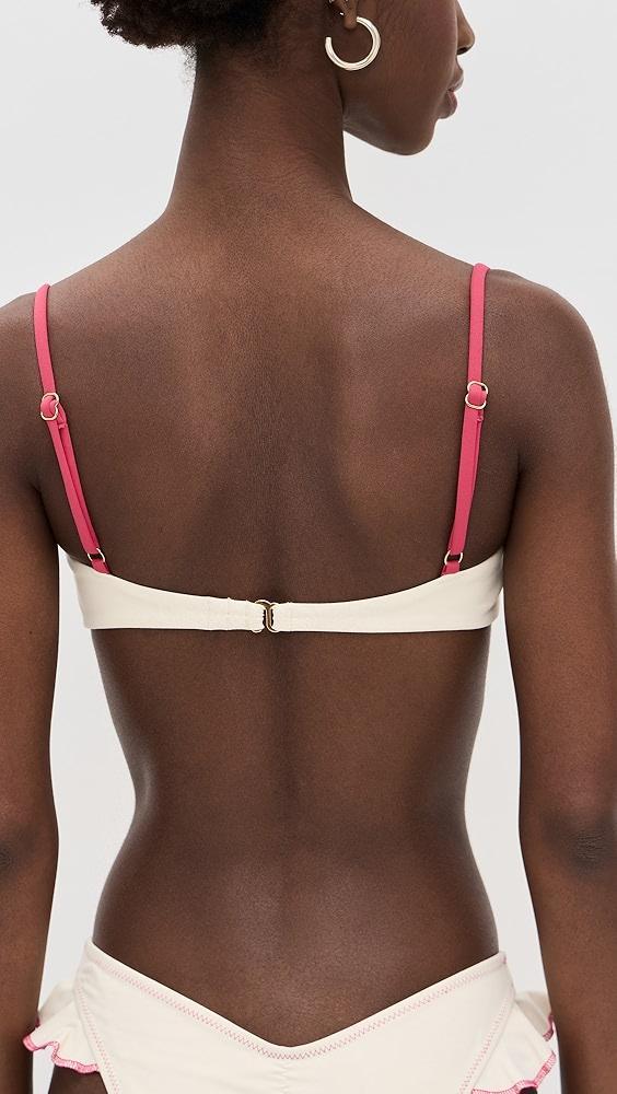 Montce Binded Petal Bikini Top | Shopbop Product Image