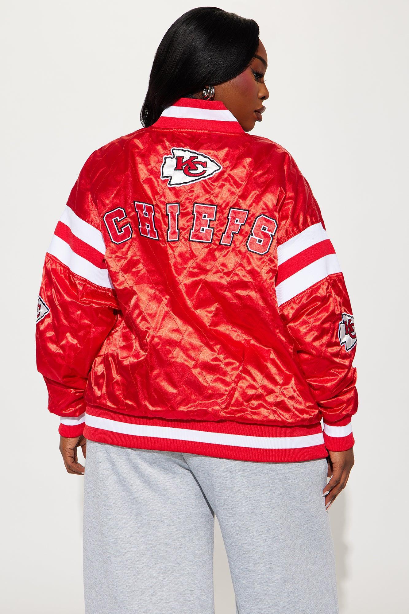 Chiefs Quilted Bomber Jacket - Red Product Image
