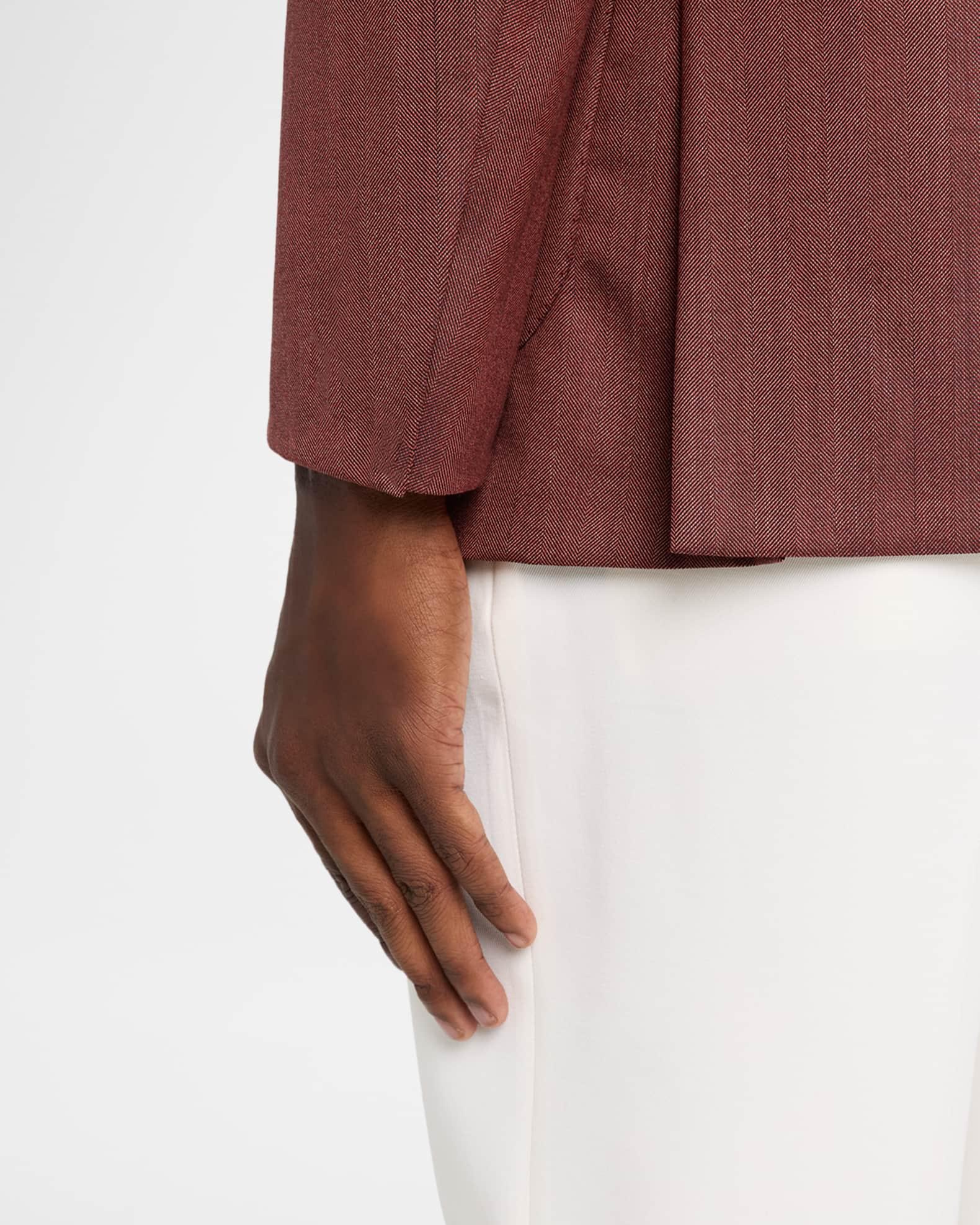 Men's Herringbone Single-Breasted Blazer Product Image