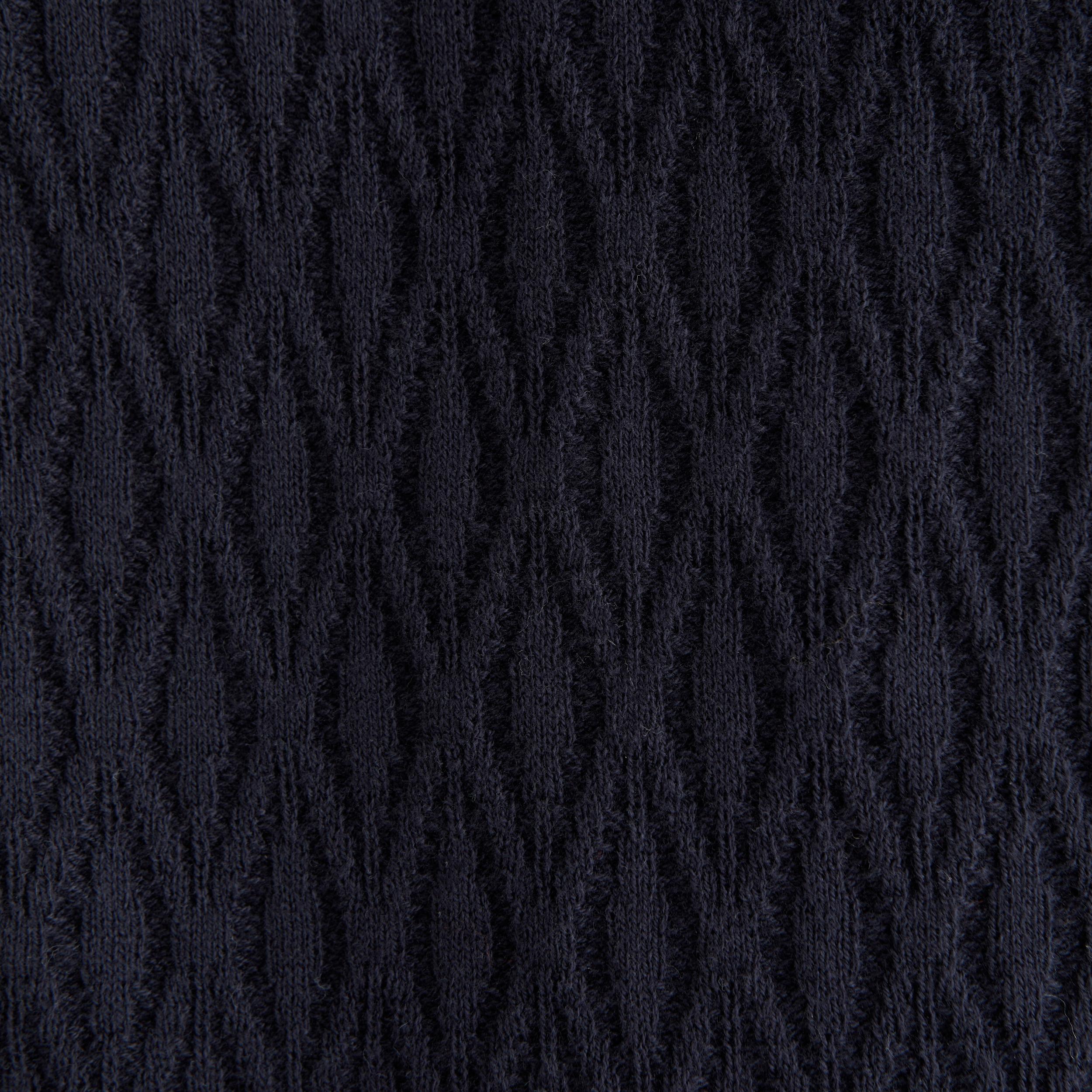 Jacquard Pattern Button-Through Sweater Polo Product Image