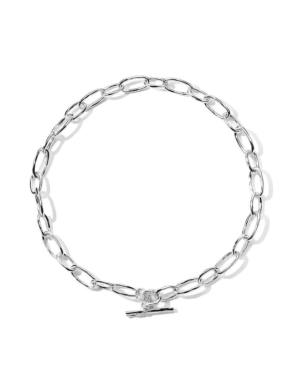 Womens Classico Sterling Silver Oval-Link Chain Necklace Product Image