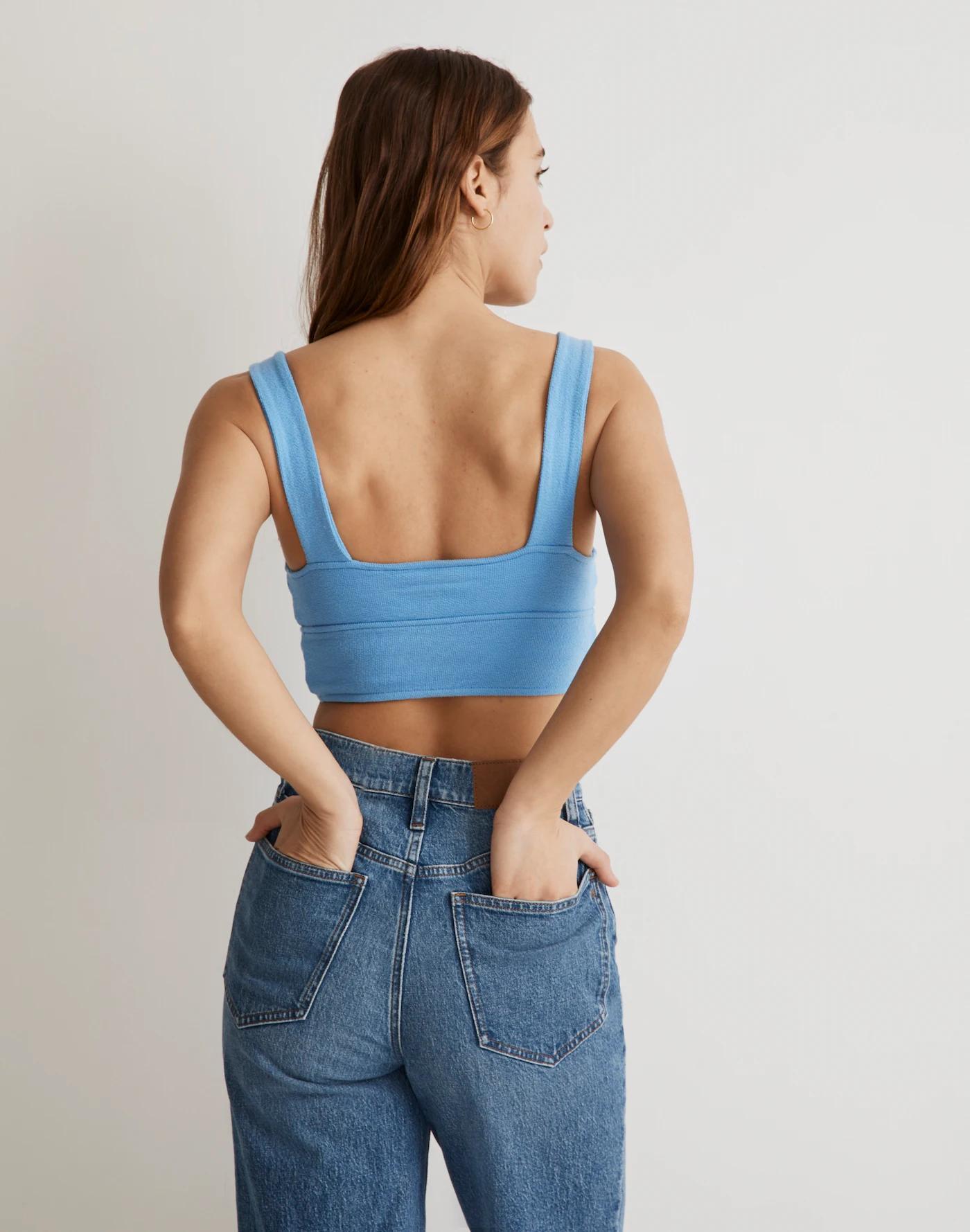 Cutout Knot-Front Crop Tank Top Product Image