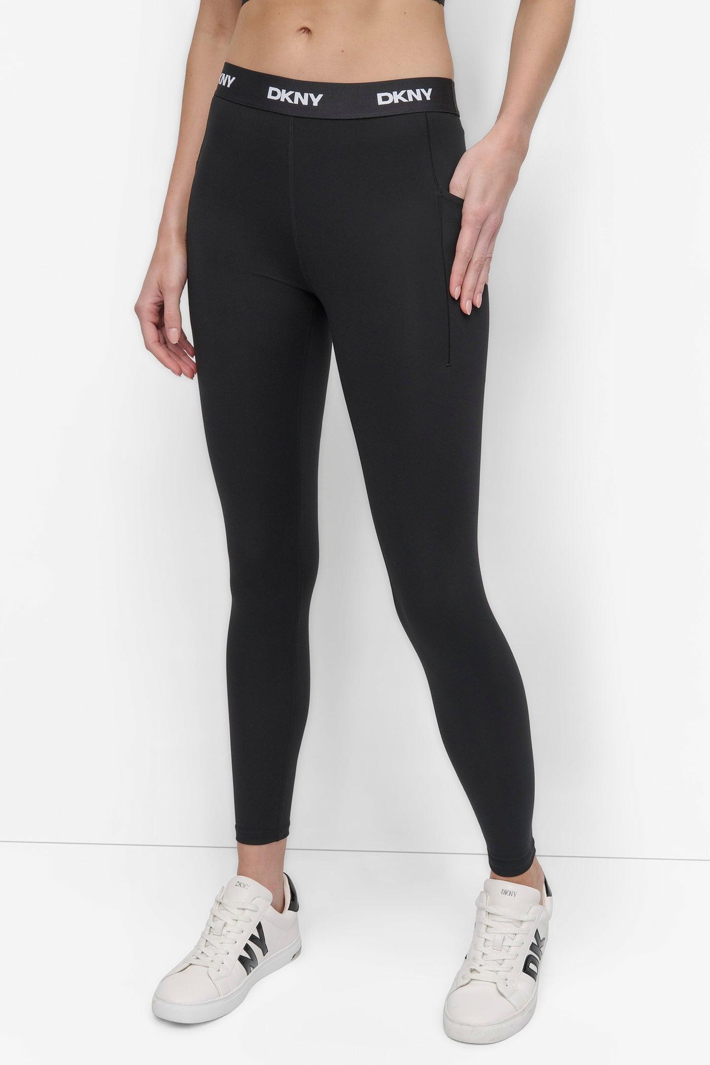 MID-RISE LOGO WAIST COMPRESSION LEGGING Product Image