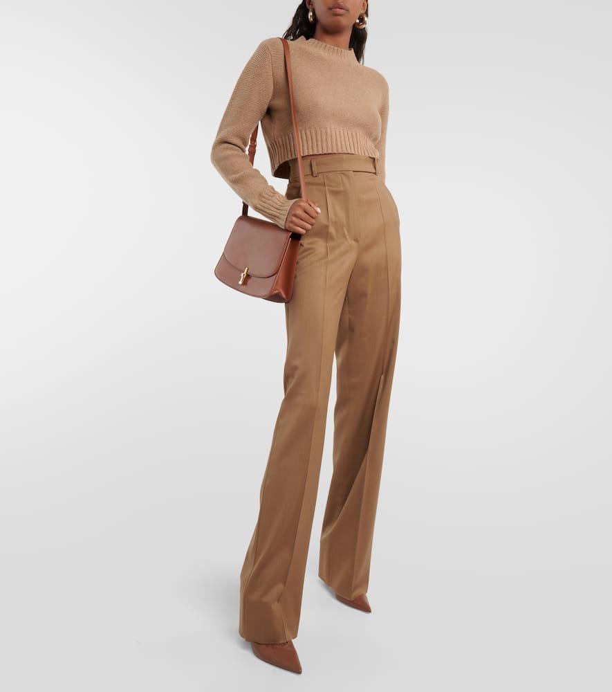 MAX MARA Pullover Cropped Eureka In Cashmere In Nude & Neutrals Product Image