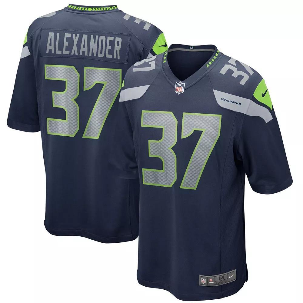 Men's Nike Shaun Alexander College Navy Seattle Seahawks Game Retired Player Jersey, Size: 4XL, Blue Product Image
