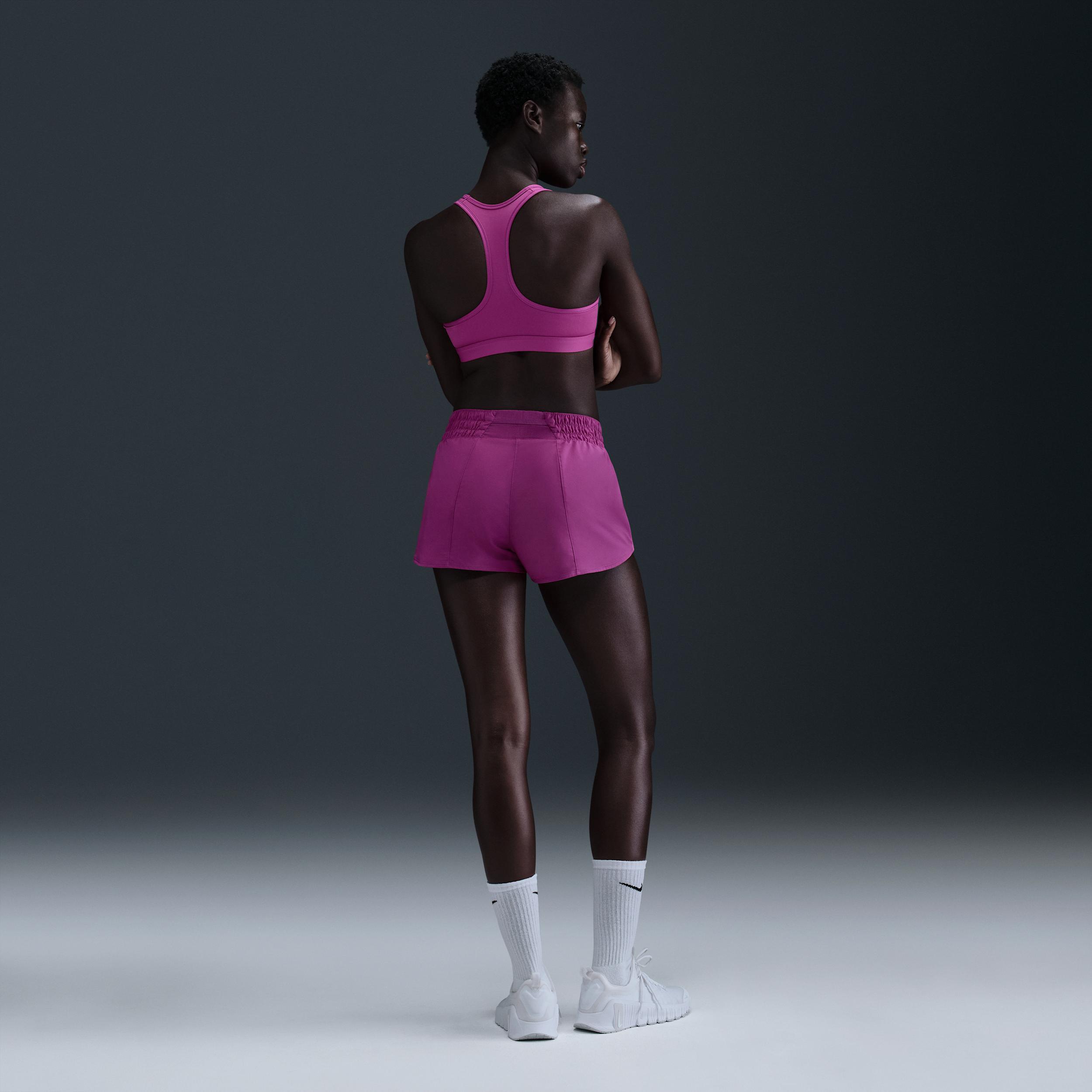 Nike Women's One Dri-FIT Mid-Rise 3" Brief-Lined Shorts Product Image