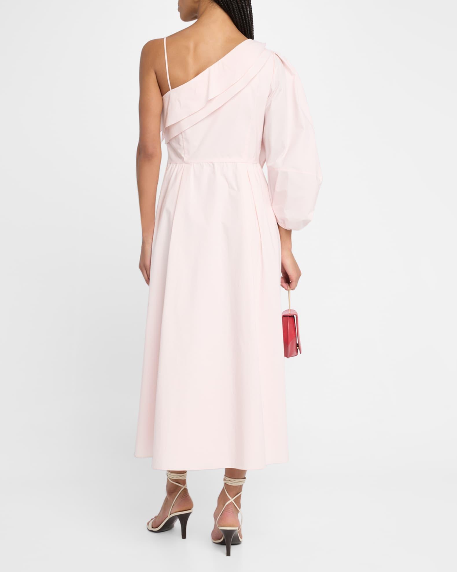 Poplin Power Flower Applique Midi Dress Product Image