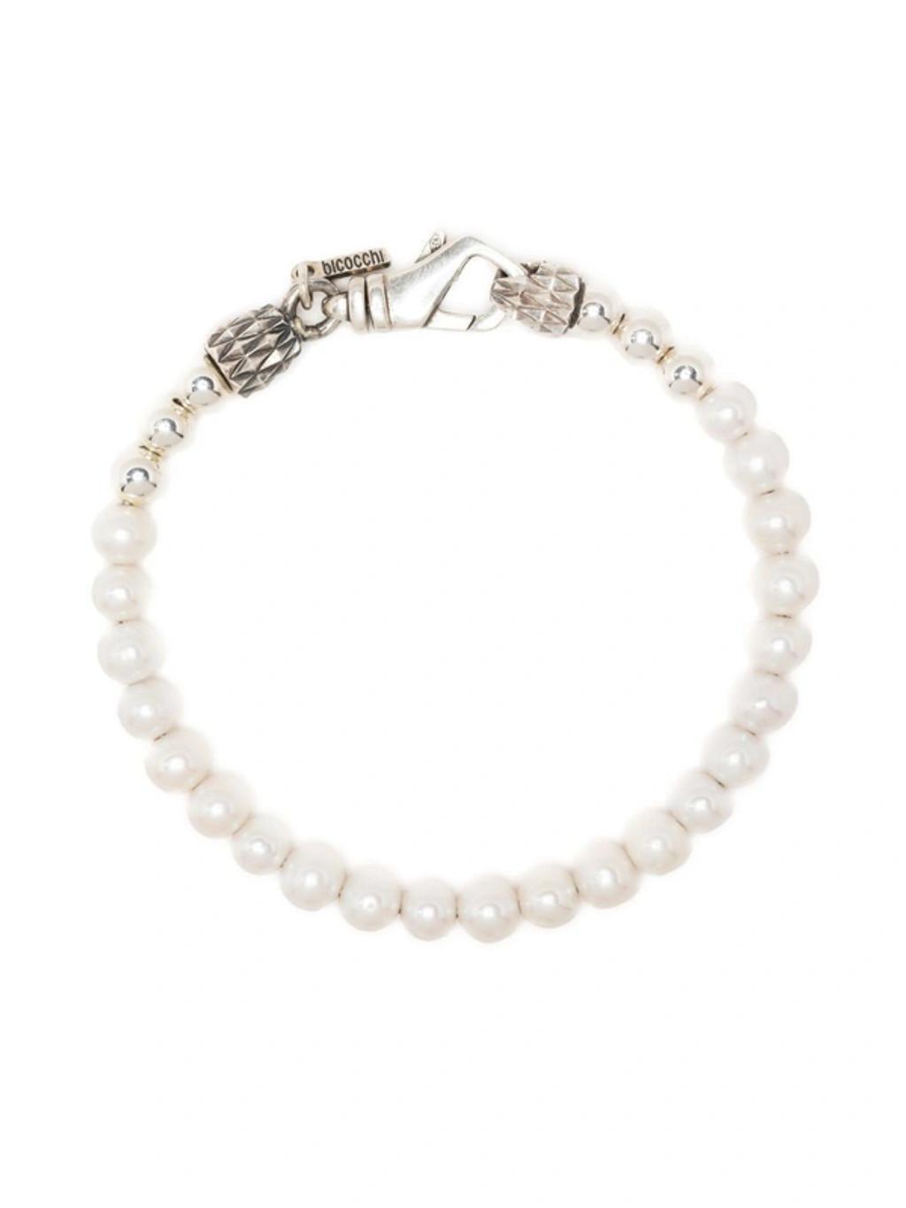 EMANUELE BICOCCHI Freshwater Pearl Bracelet In Silver Product Image