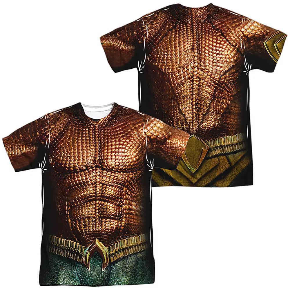 Men's Aquaman Body Sublimated Graphic Tee, Size: Medium, Black Product Image