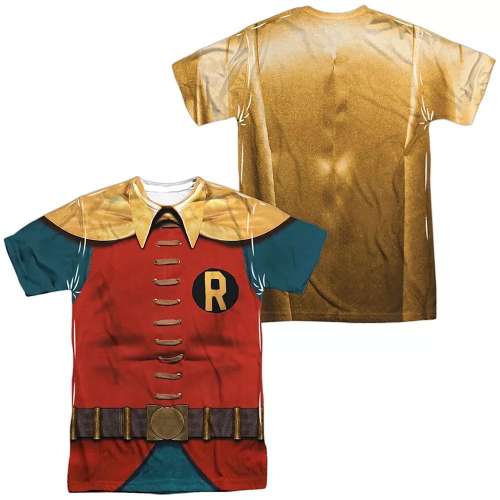 Men's Batman Robin Sublimated Graphic Tee, Size: Small, Black Product Image