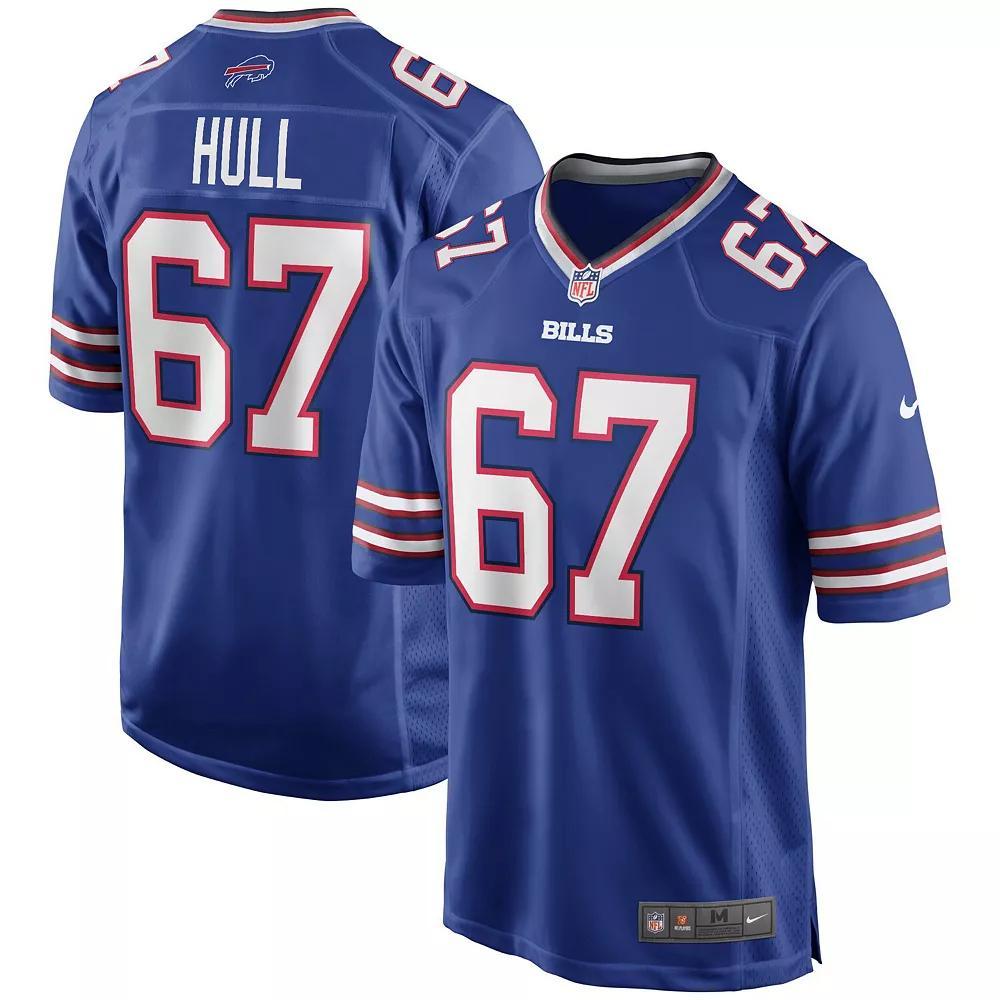 Men's Nike Kent Hull Royal Buffalo Bills Game Retired Player Jersey, Size: 5XL, Blue Product Image