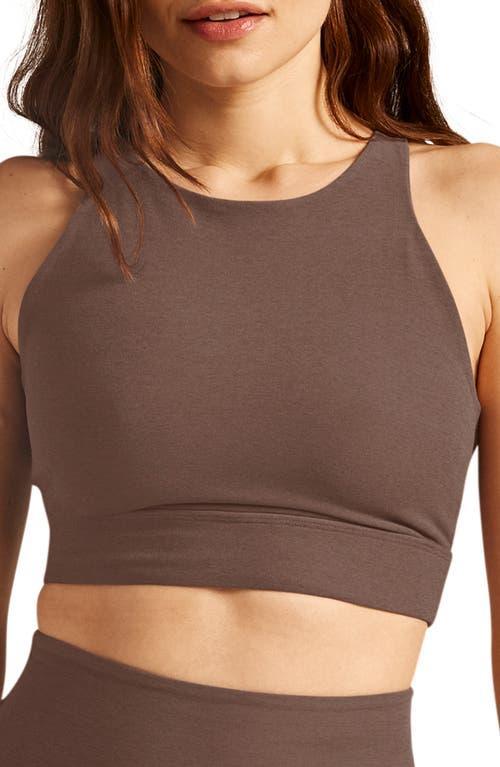 Beyond Yoga Spacedye Enlighten Long Line Bra in Taupe Product Image