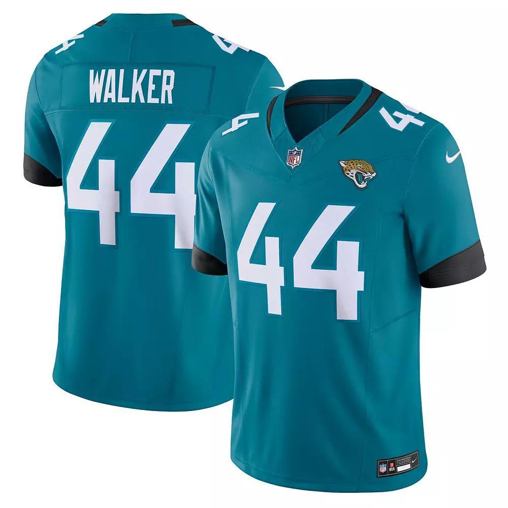 Men's Nike Travon Walker Teal Jacksonville Jaguars Vapor F.U.S.E. Limited Jersey,  Product Image