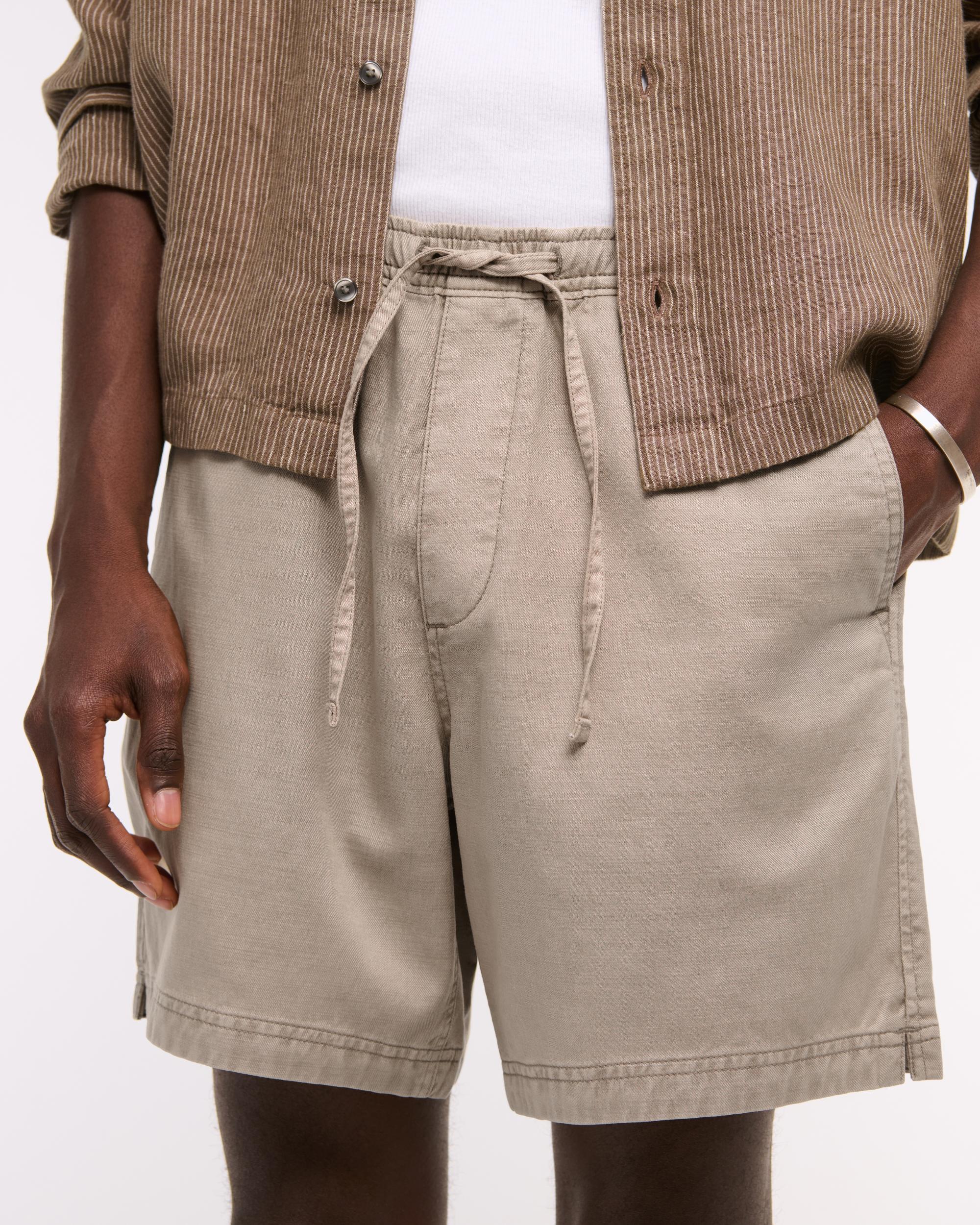 Cotton-Blend Pull-On Short Product Image