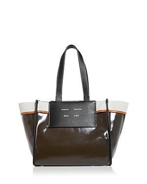 Proenza Schouler White Label Morris Large Coated Canvas Tote Product Image