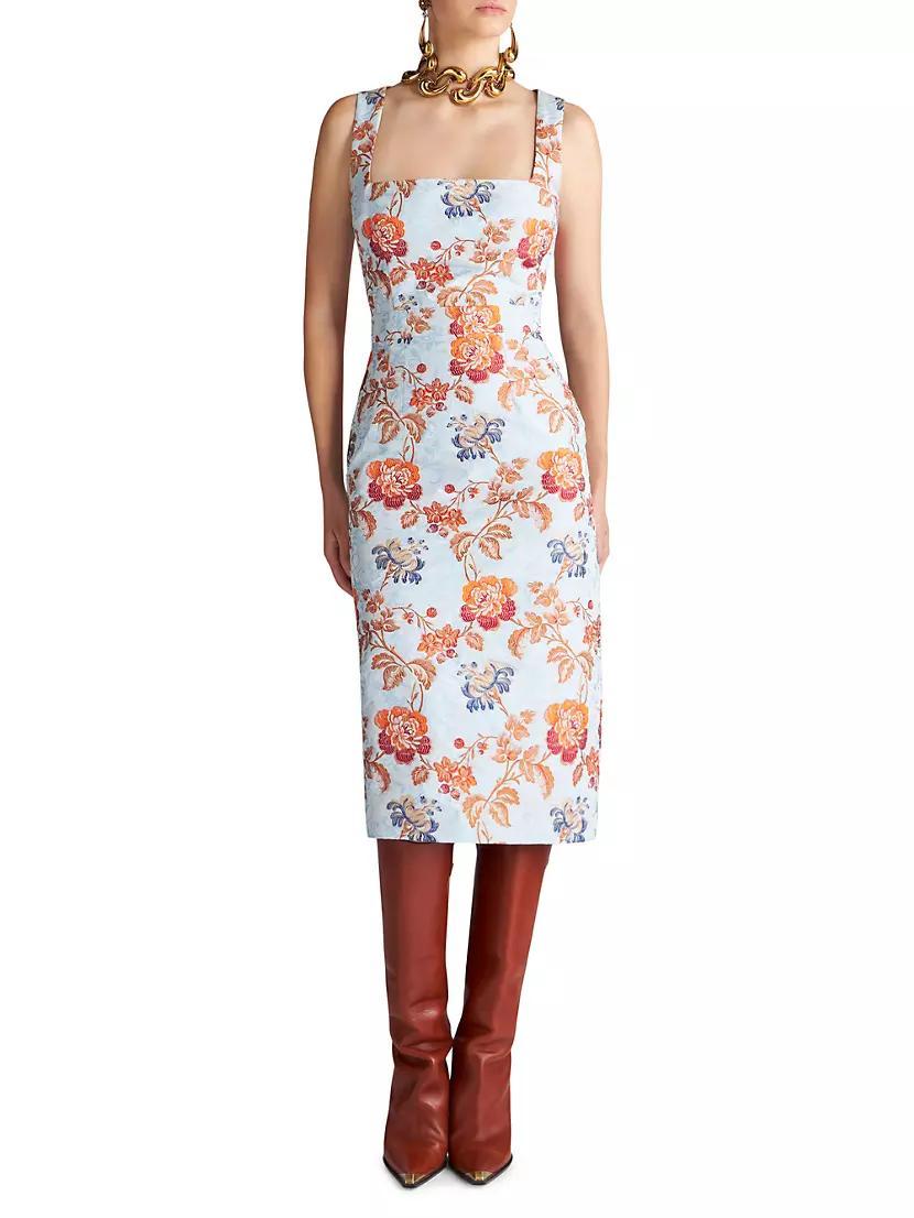 Floral Sleeveless Midi-Dress Product Image