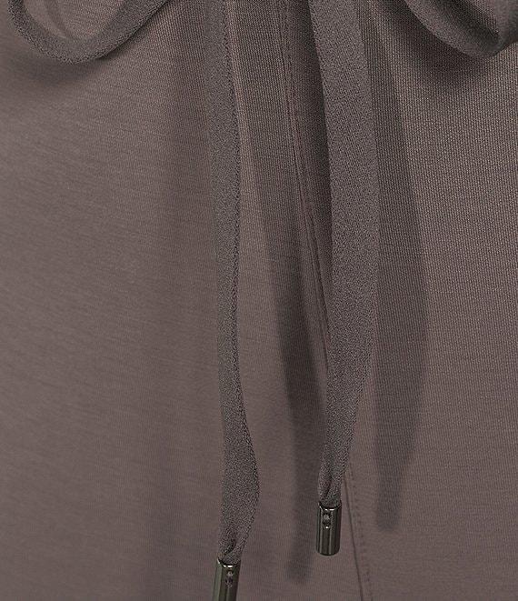 Skies Are Blue Plus High Rise Brushed Modal Blend Drawstring Pants Product Image