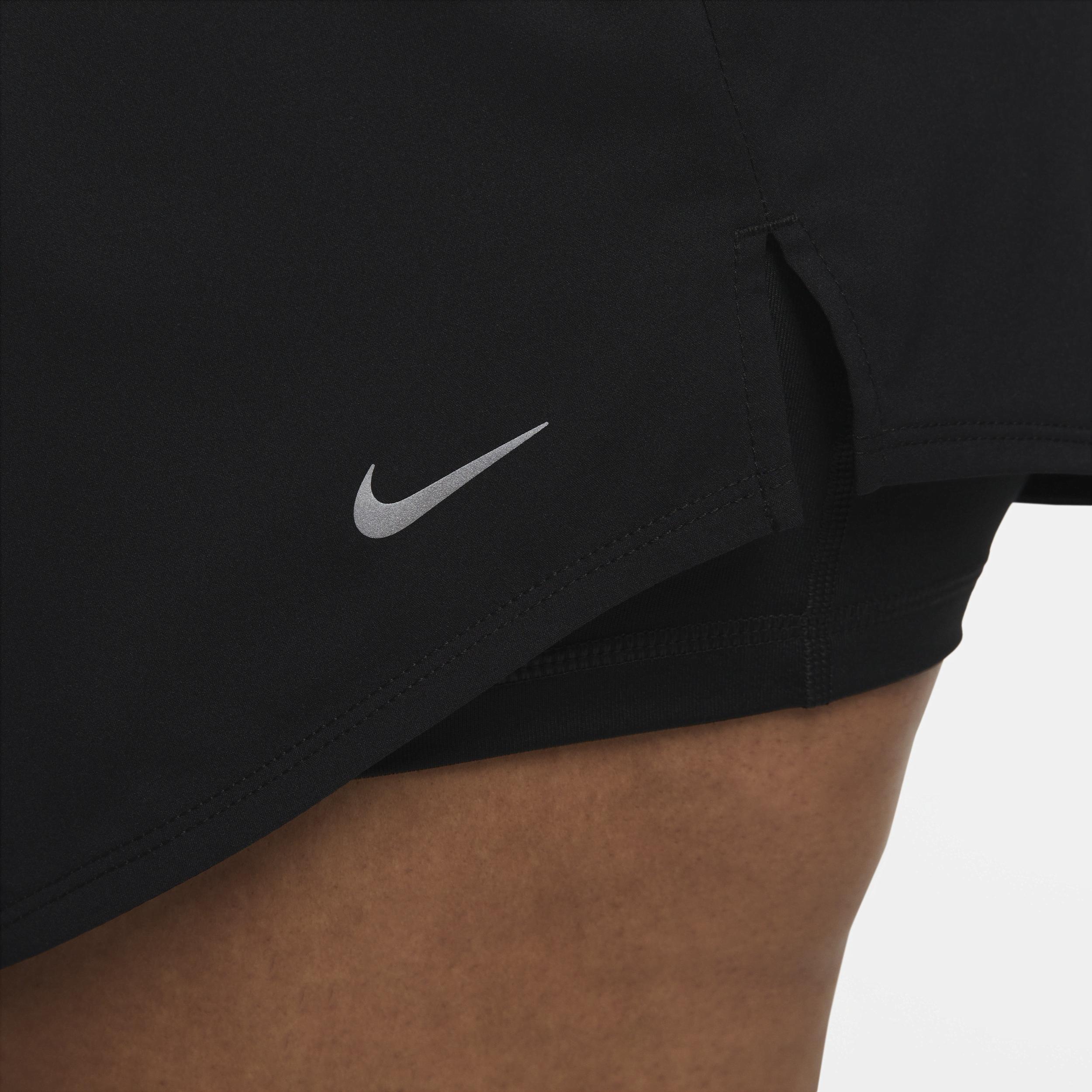 Nike Womens Dri-FIT One High-Waisted 3 2-in-1 Shorts (Plus Size) | FB3222-010 Product Image